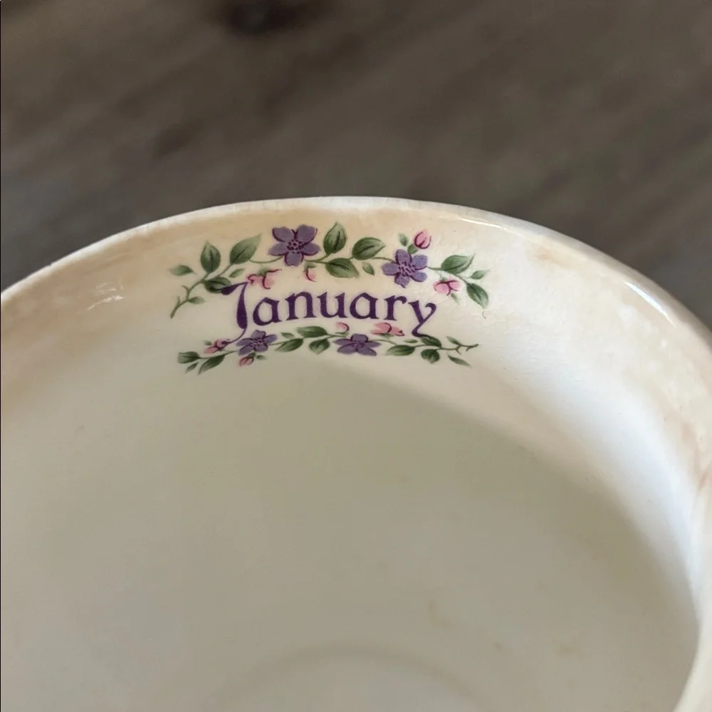 January Floral Teacup